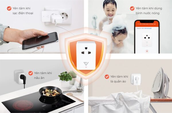 Ổ CẮM ĐIỆN THÔNG MINH CHỐNG GIẬT​